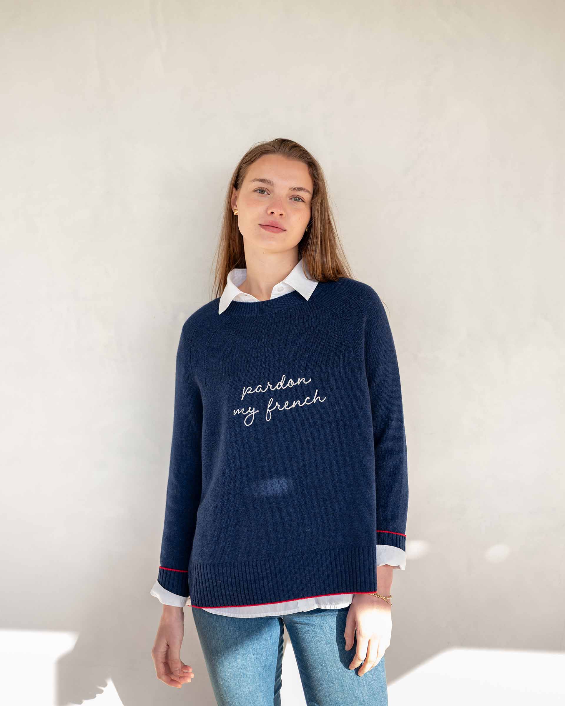 Women's Fall Cashmere Crewneck Sweater