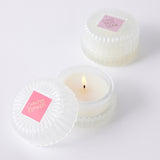 Cabana Flower Glass Candle