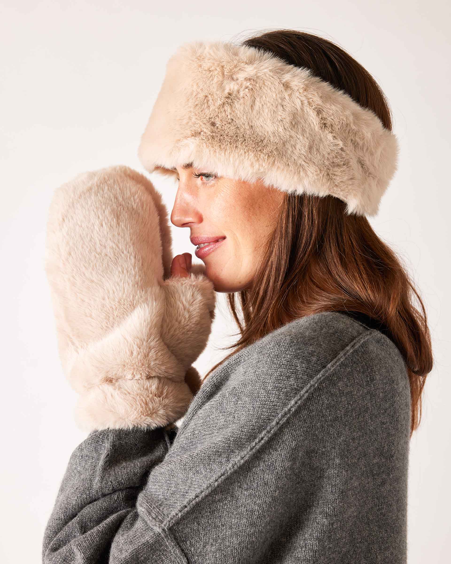 Women's Faux Fur Headband for Winter