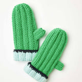 Fun Vibrant Winter Mittens With Thumb Hole