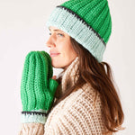 Fun Vibrant Winter Mittens With Thumb Hole