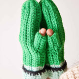 Fun Vibrant Winter Mittens With Thumb Hole