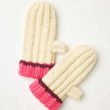 Fun Vibrant Winter Mittens With Thumb Hole