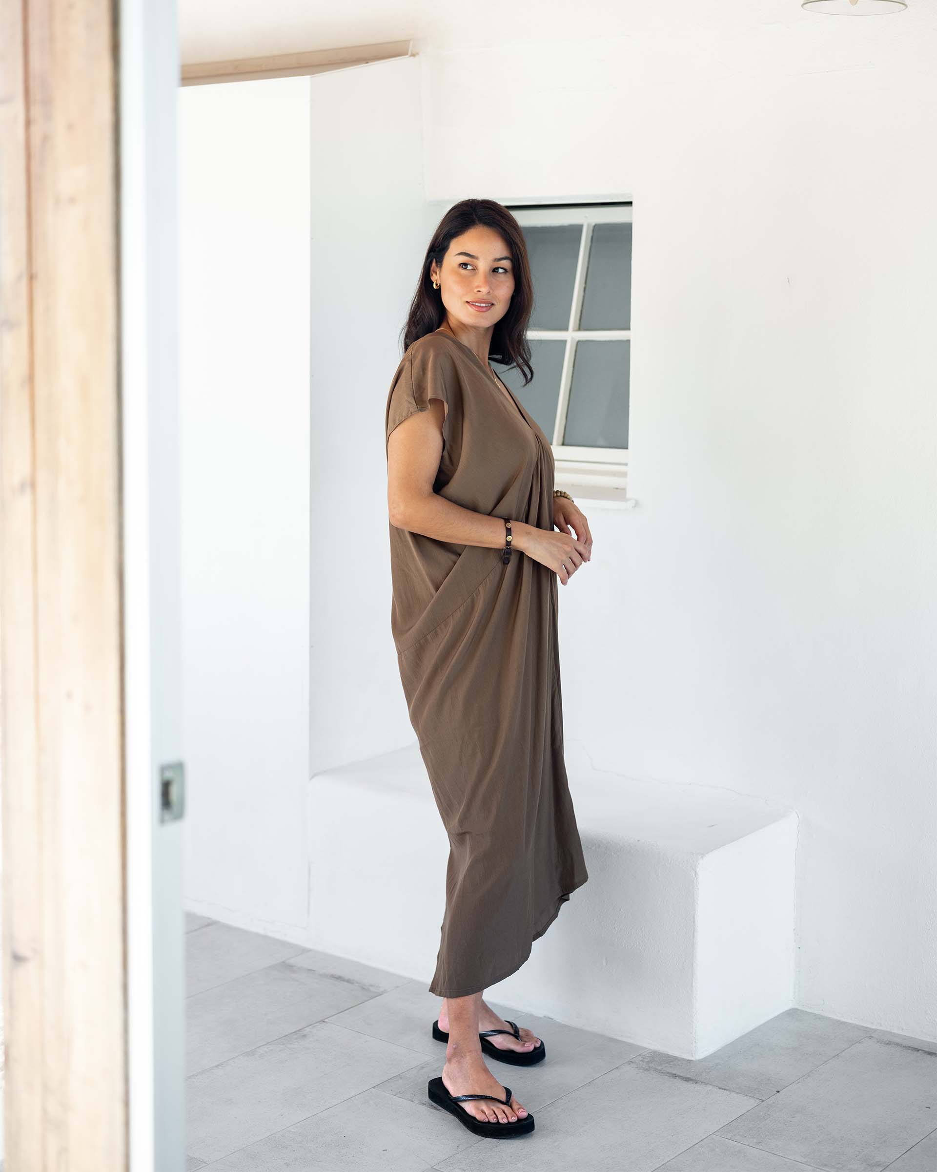 Mersea Women's Ibiza Kaftan Dress in Black Mersea Women's Ibiza Kaftan Dress in Black