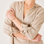 Women's Tan Linen Hoodie Tunic Coverup