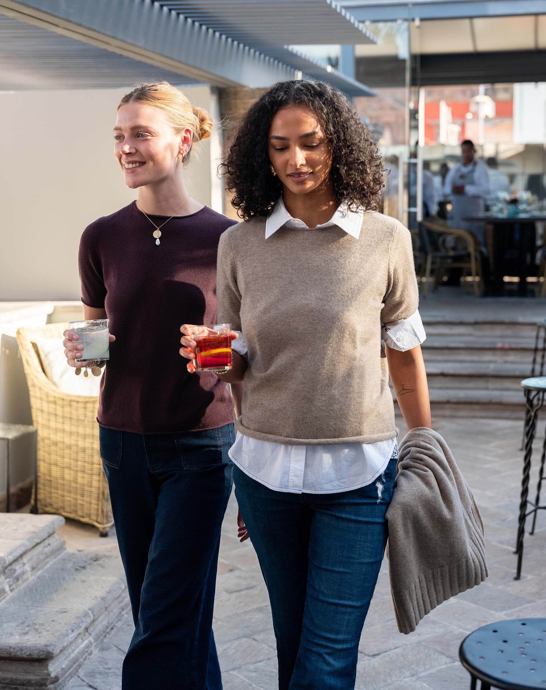 Women's Short Sleeve Cashmere Sweater