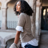 Women's Short Sleeve Cashmere Sweater