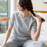 Women's Short Sleeve Cashmere Sweater