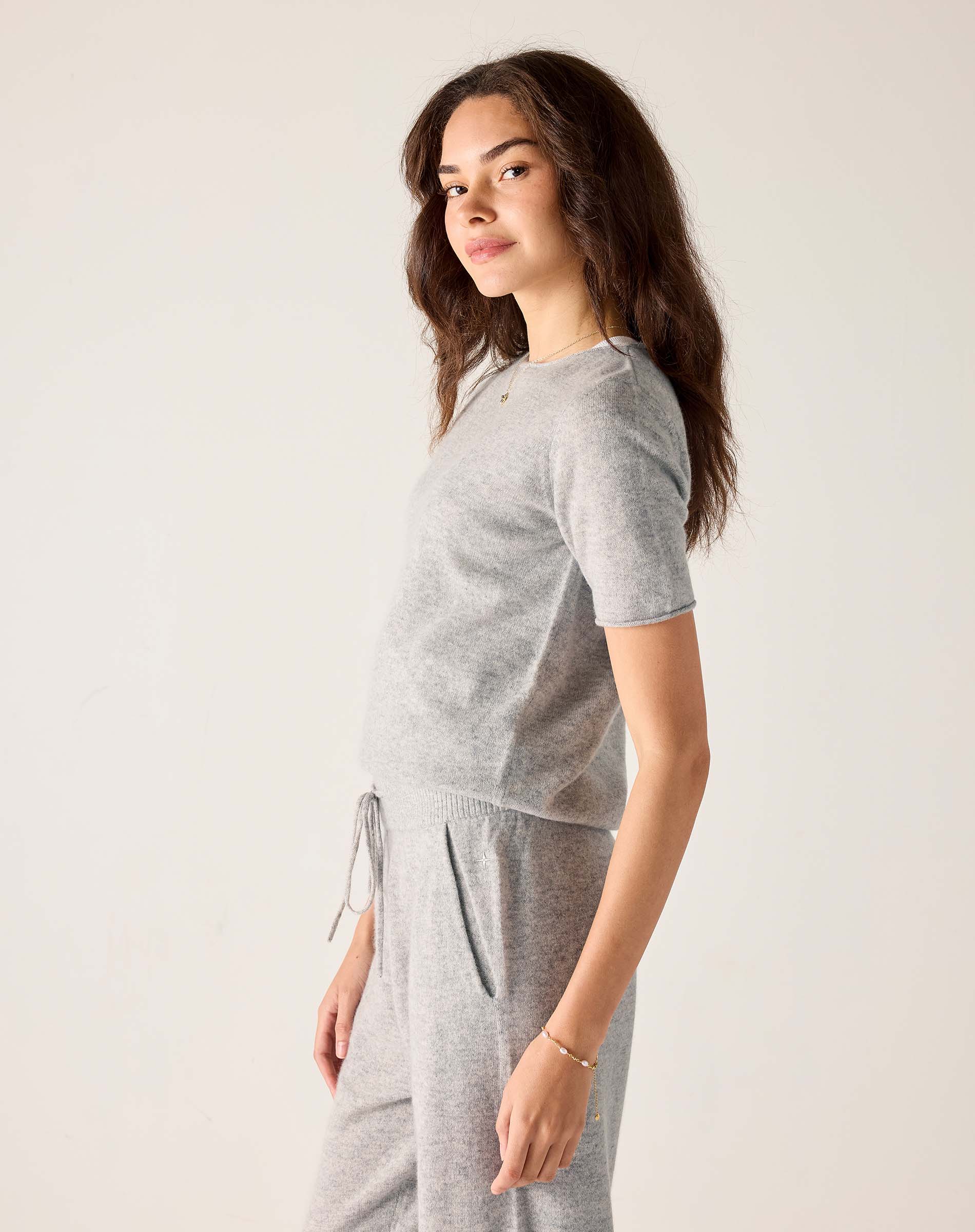 Women's Short Sleeve Cashmere Sweater