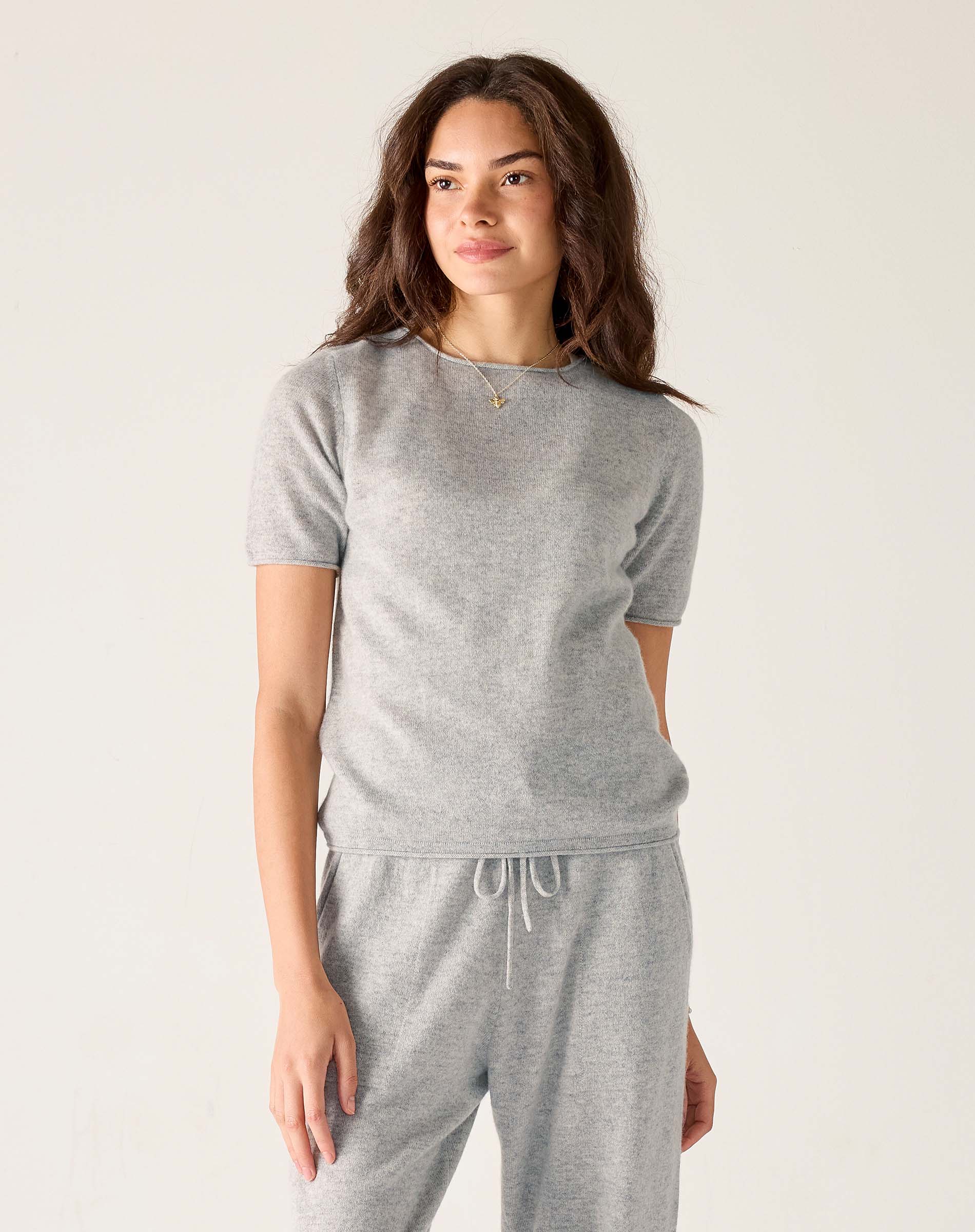 Women's Short Sleeve Cashmere Sweater