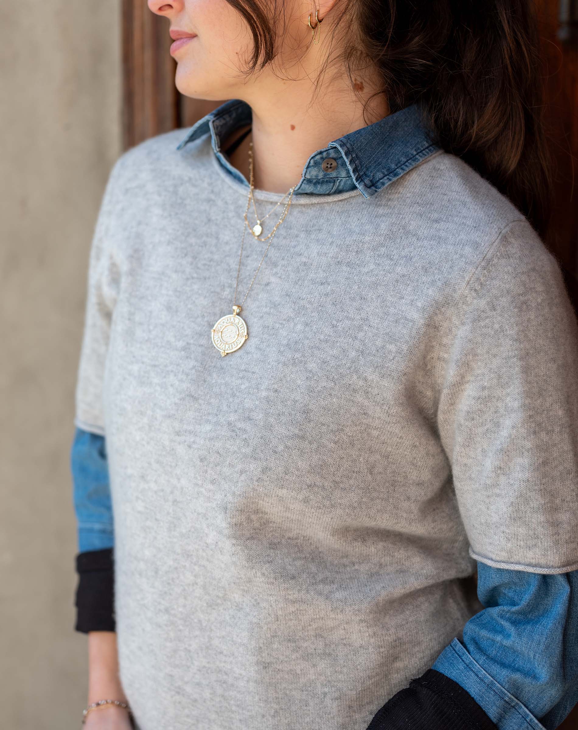 Carmel Cashmere Short Sleeve Sweater