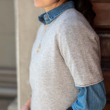 Women's Short Sleeve Cashmere Sweater