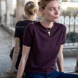 Women's Short Sleeve Cashmere Sweater