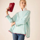 Catalina Cotton Ruffle Sweater