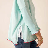 Catalina Cotton Ruffle Sweater