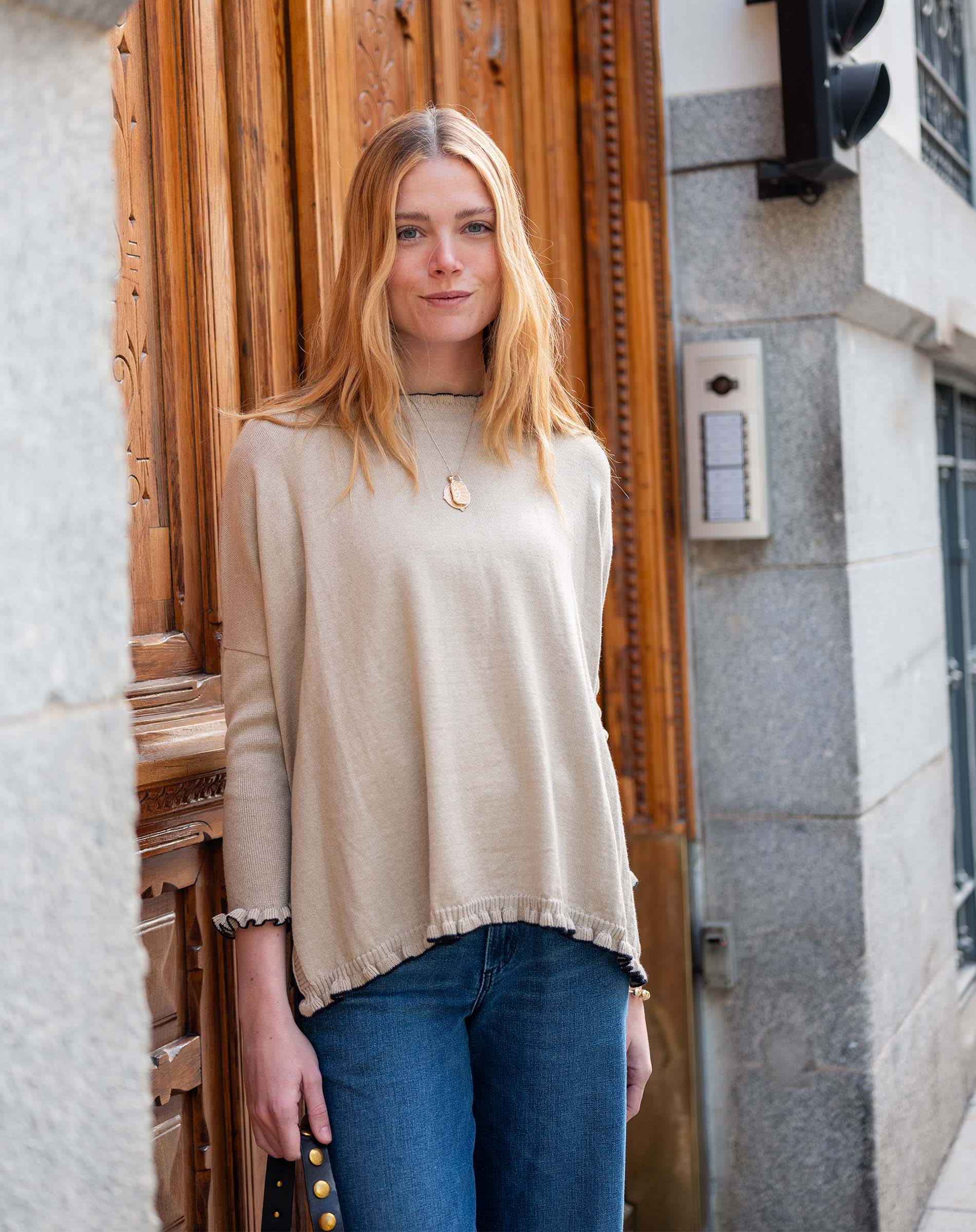Catalina Cotton Ruffle Sweater