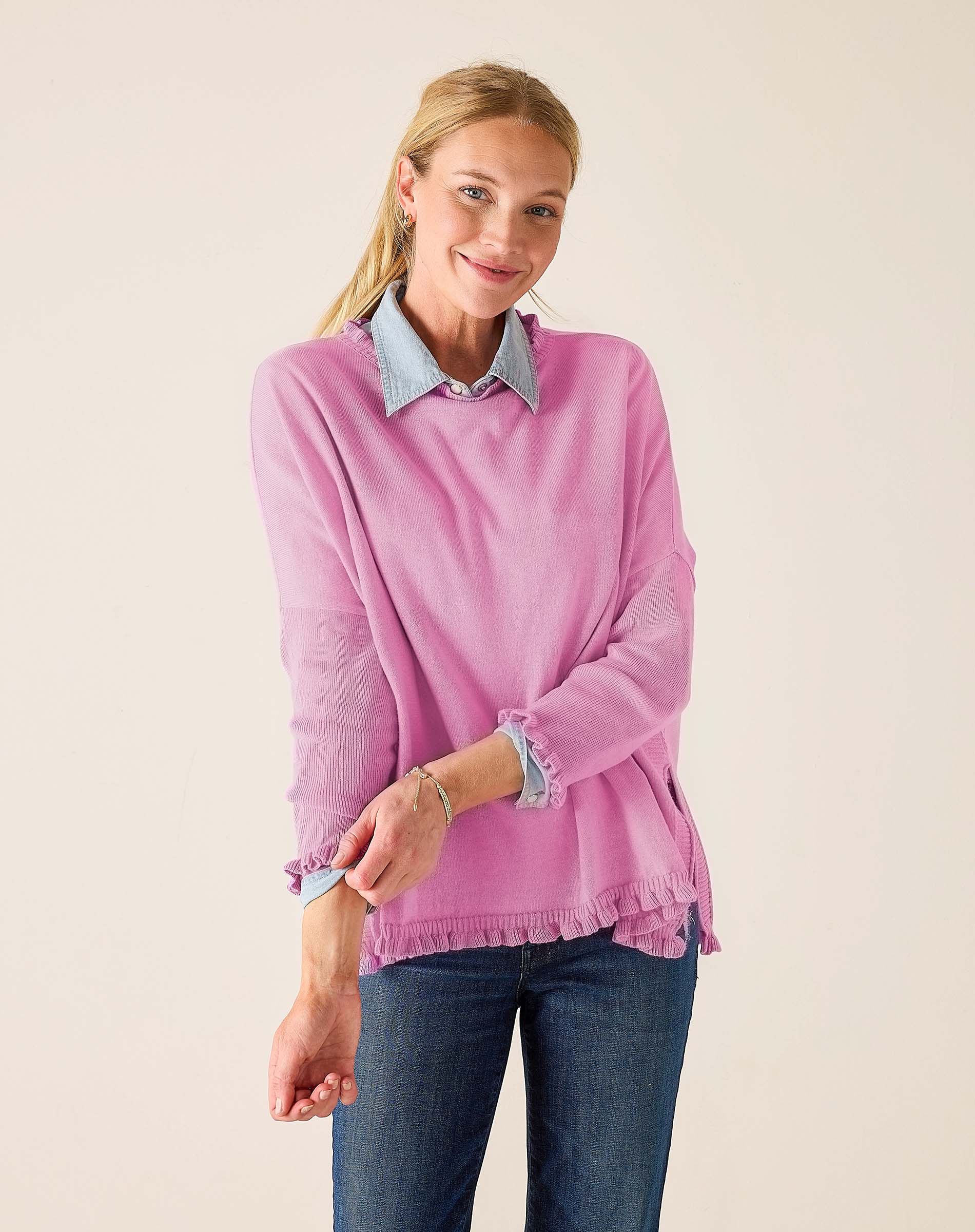 Catalina Cotton Ruffle Sweater