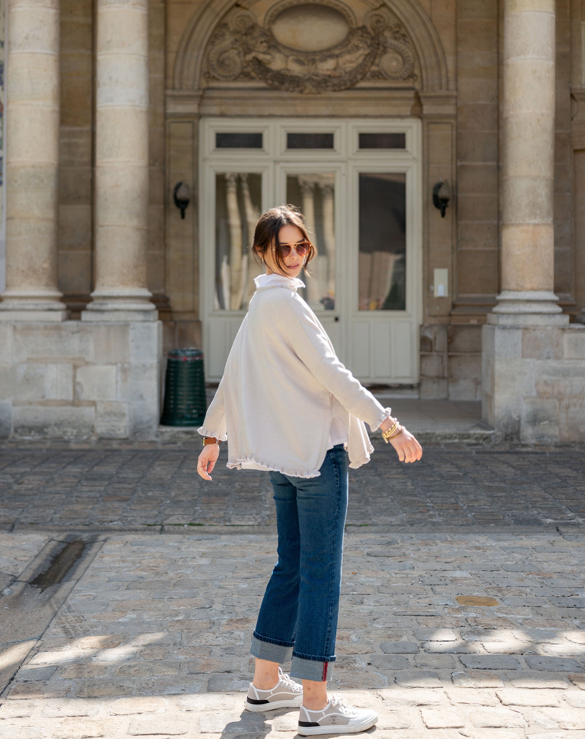 Catalina Cotton Ruffle Sweater