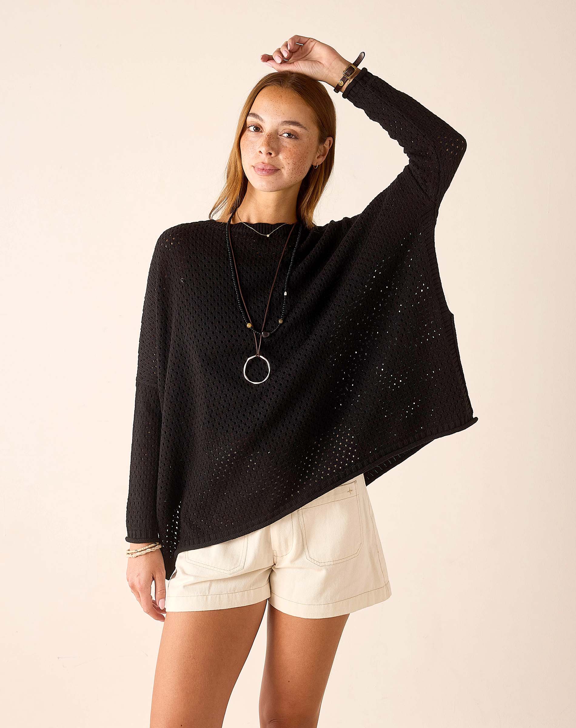 Catalina Cotton Pointelle Sweater