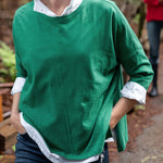 Women's Bright Green One Sized Slub Tee