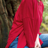 Women's Bright Red One Sized Slub Tee
