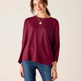 Women's Dark Purple One Sized Slub Tee