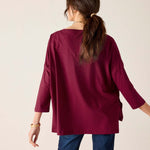 Women's Dark Purple One Sized Slub Tee