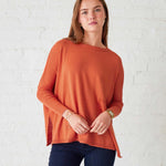 Women's Burnt Orange Oversized Sweater