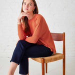 Women's Burnt Orange Oversized Sweater