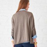 Women's Brown Oversized Fall Sweater