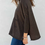 Women's Dark Brown Oversized Sweater