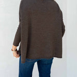 Women's Dark Brown Oversized Sweater