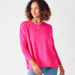 Women's Hot Pink Oversized Sweater