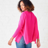 Women's Hot Pink Oversized Sweater