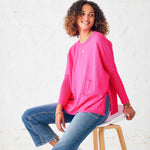 Women's Hot Pink Oversized Sweater