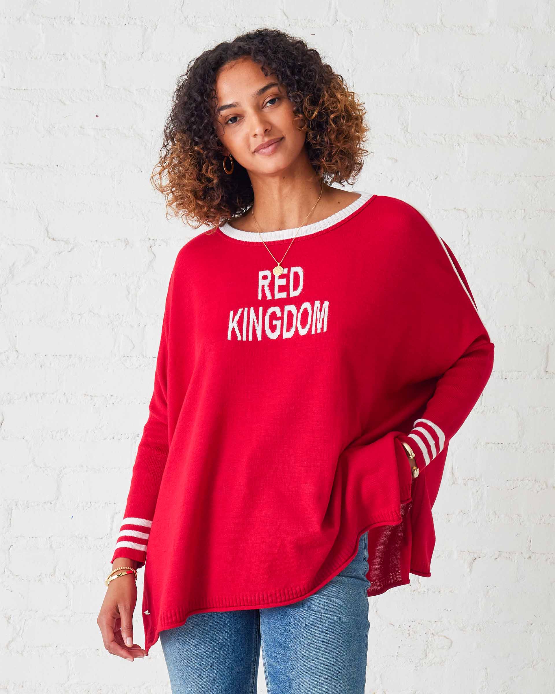 Women's Chiefs Red Kingdom Oversized Sweater