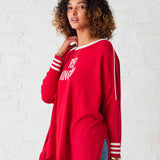 Women's Chiefs Red Kingdom Oversized Sweater