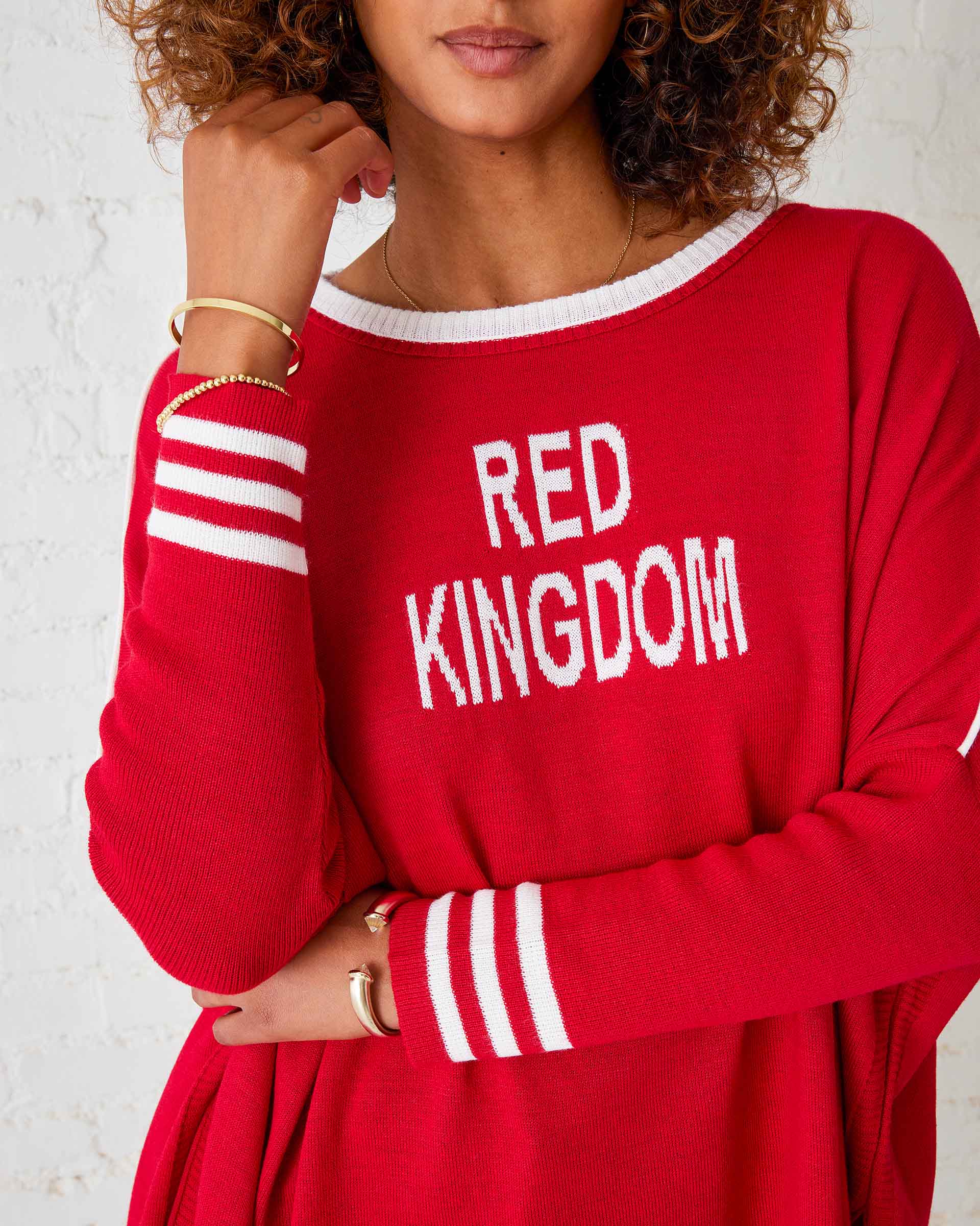 Women's Chiefs Red Kingdom Oversized Sweater