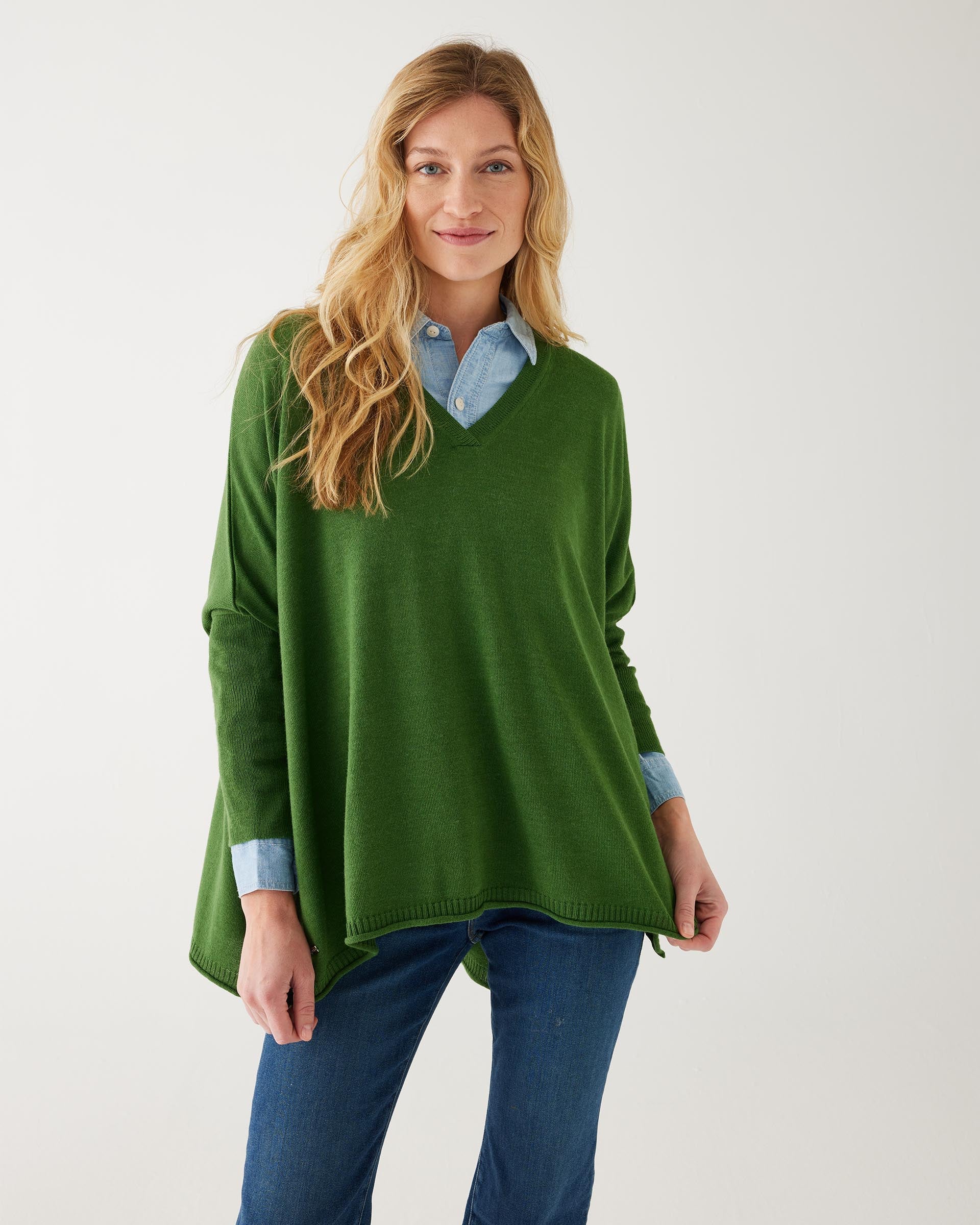 Catalina V-Neck Sweater by Mersea | Sporty Travel Sweater