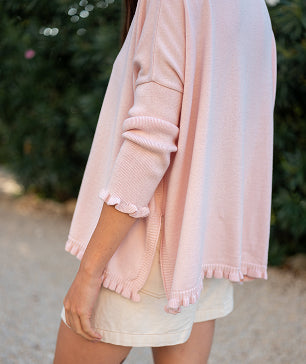 Catalina Cotton Ruffle Sweater