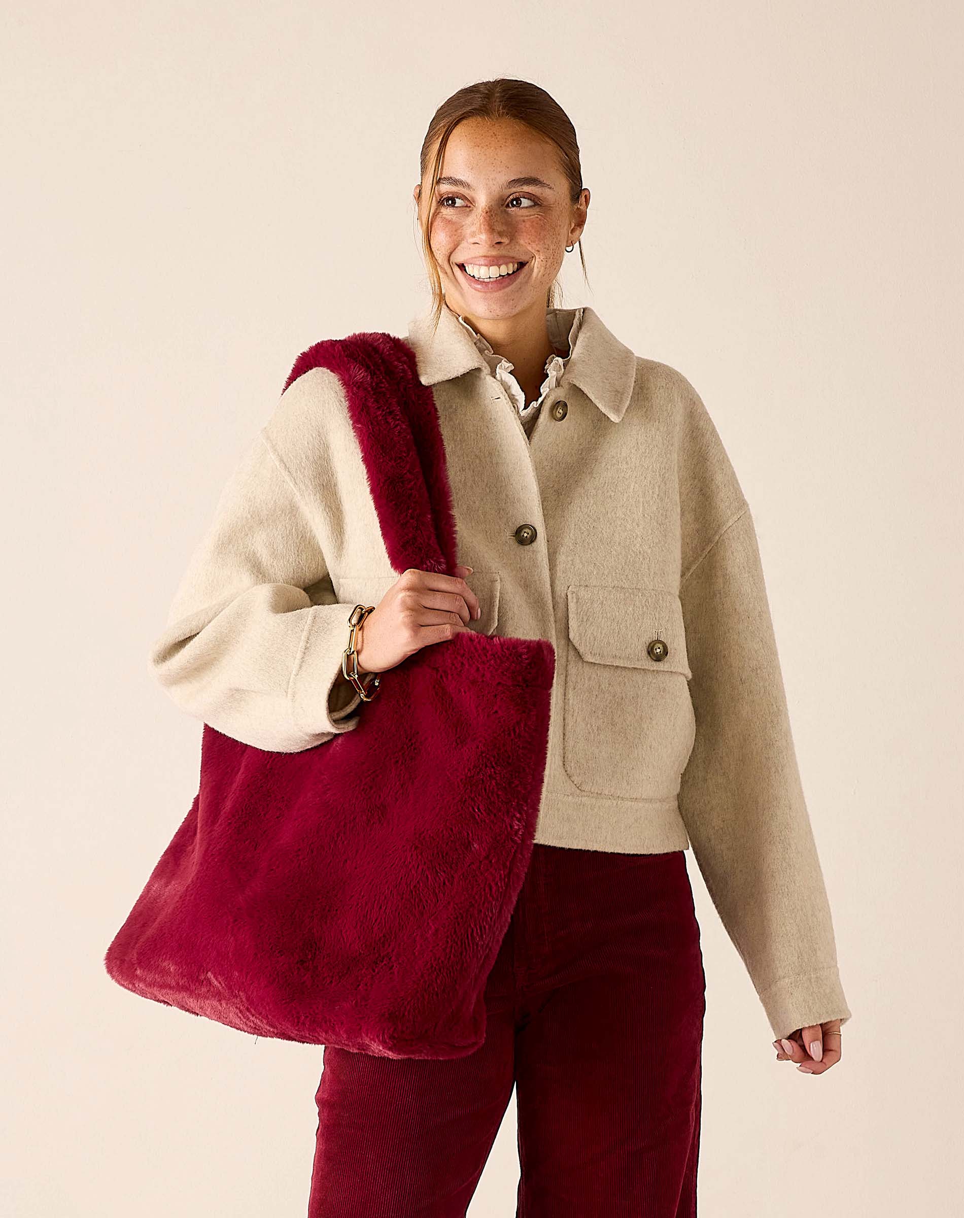 Chamonix Faux Fur Tote