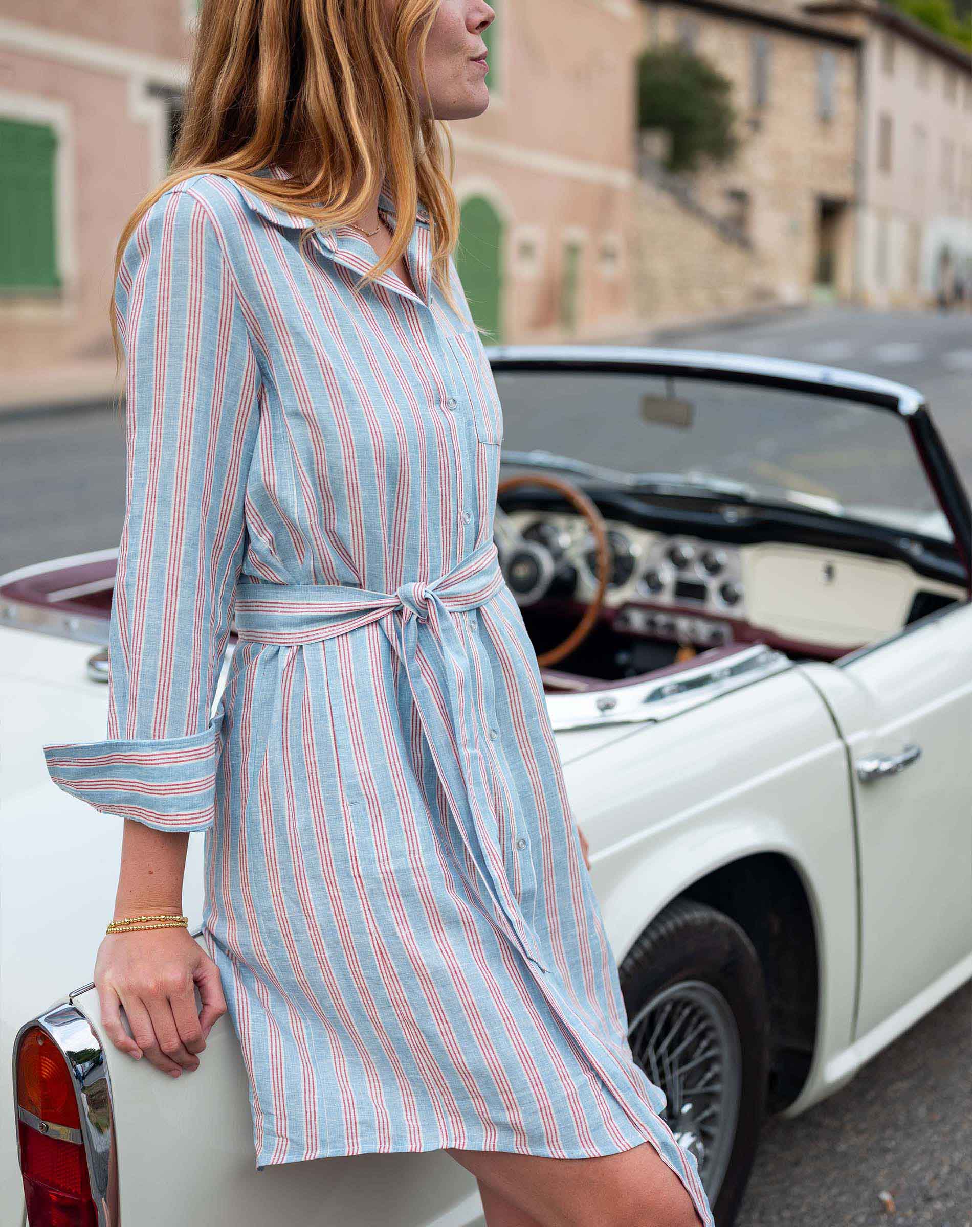dress blue charlie Charlie Wrap Dress