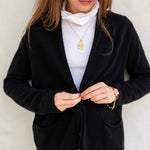 100% Cashmere Button Up Cardigan