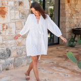 Daisy Eyelet Cover Up