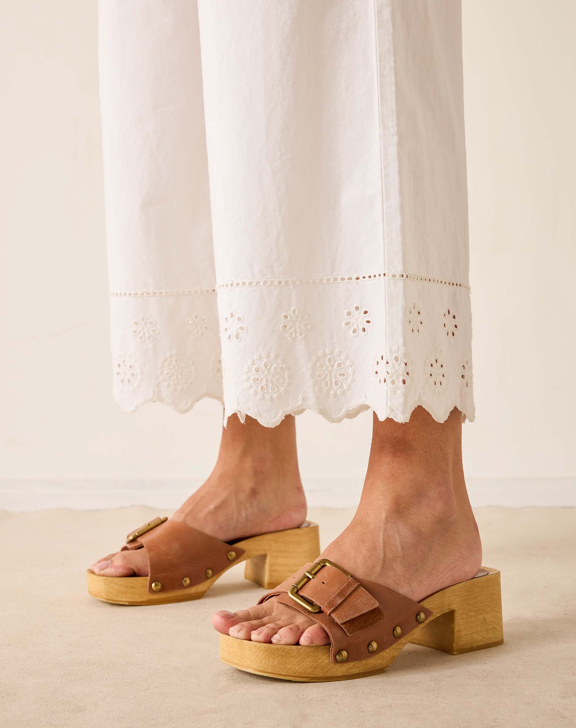 Daisy Eyelet Pant by MERSEA | Breathable Resort Pants