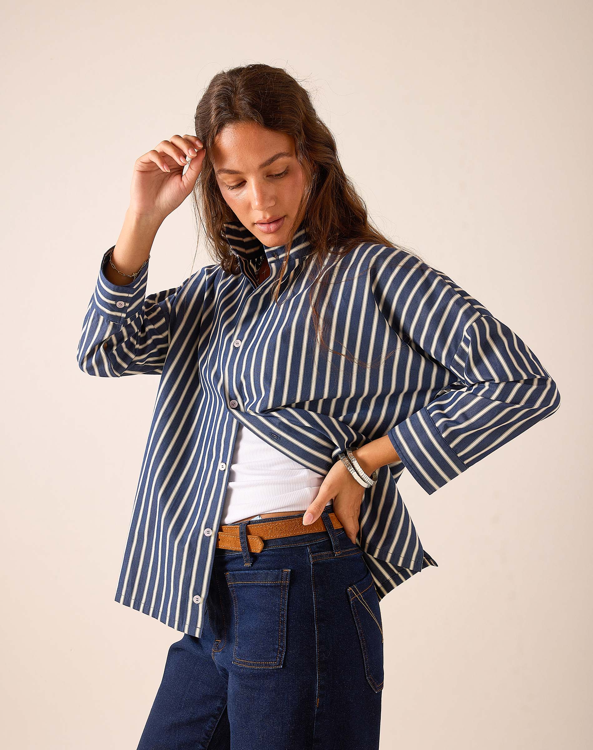 Emerson Pop Up Collar Top