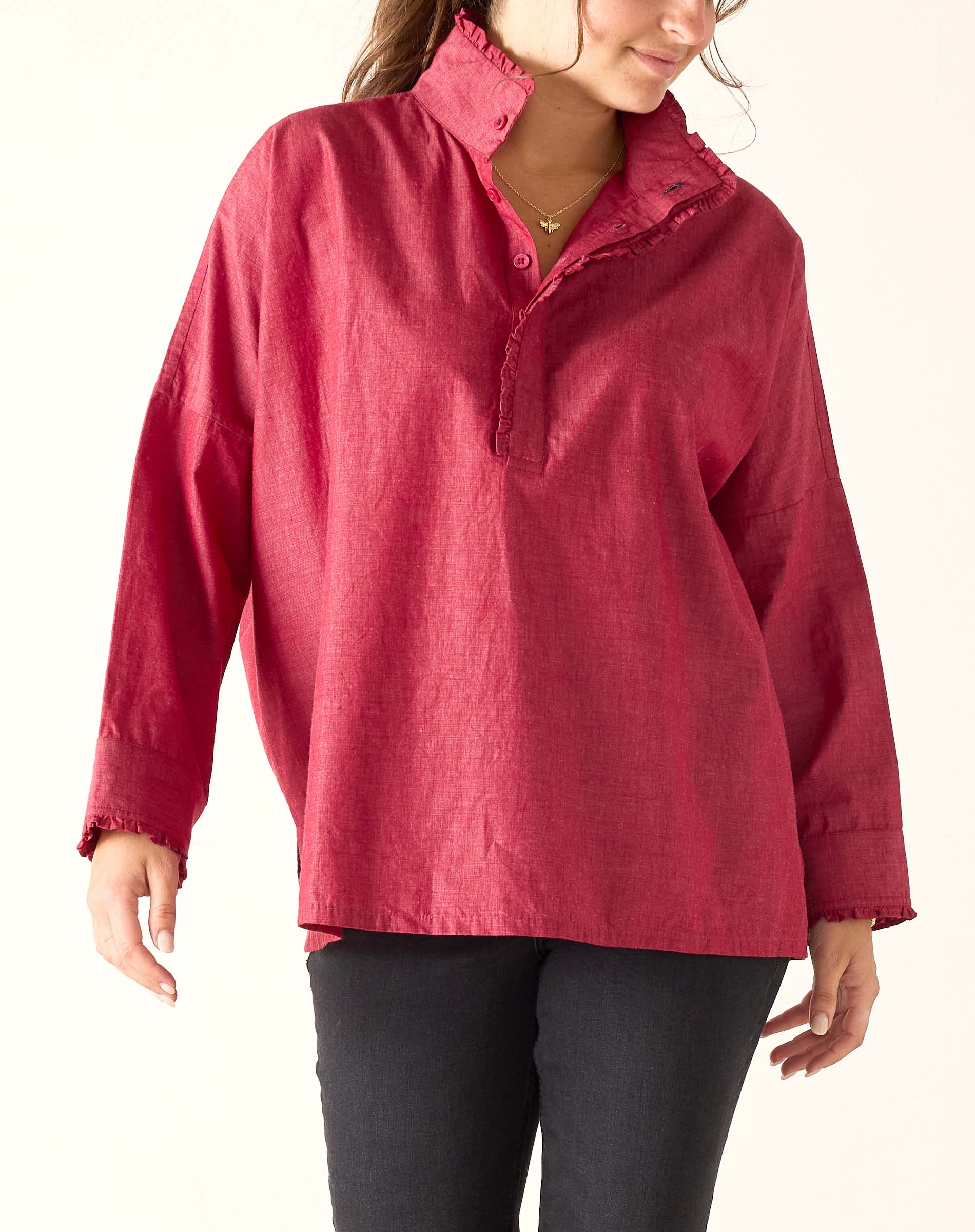 Emerson Pop Up Collar Top