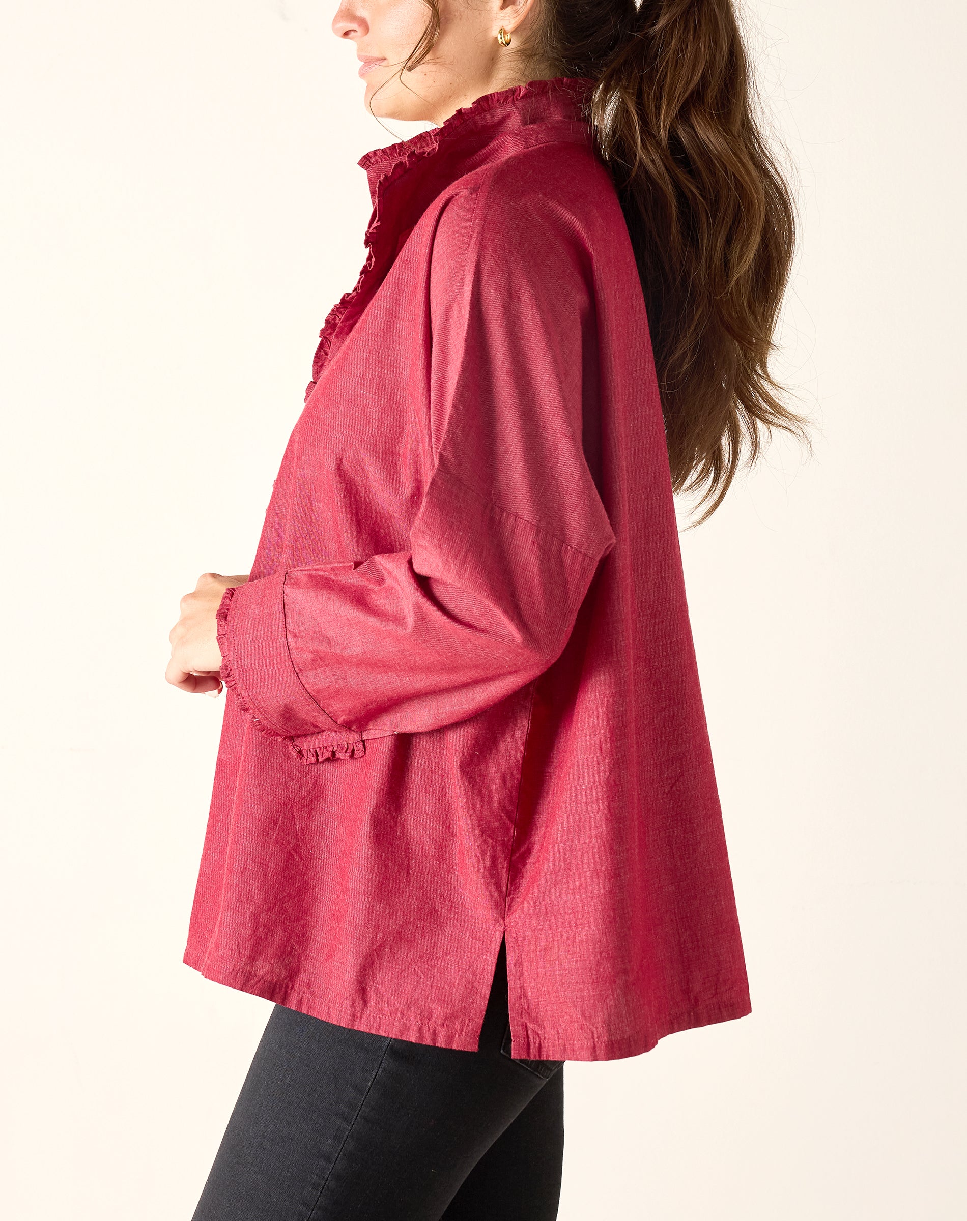 Emerson Pop Up Collar Top