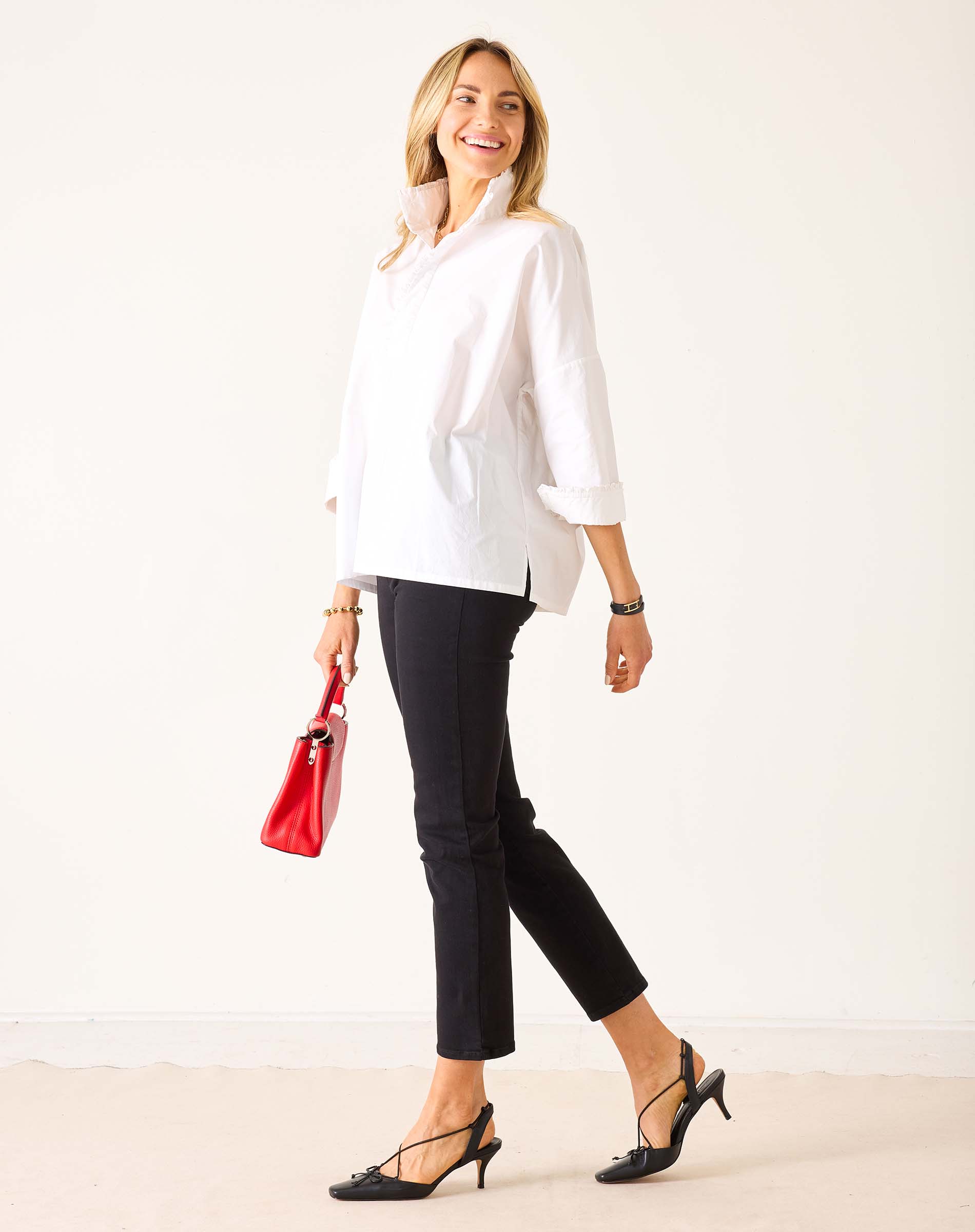 Emerson Pop Up Collar Top