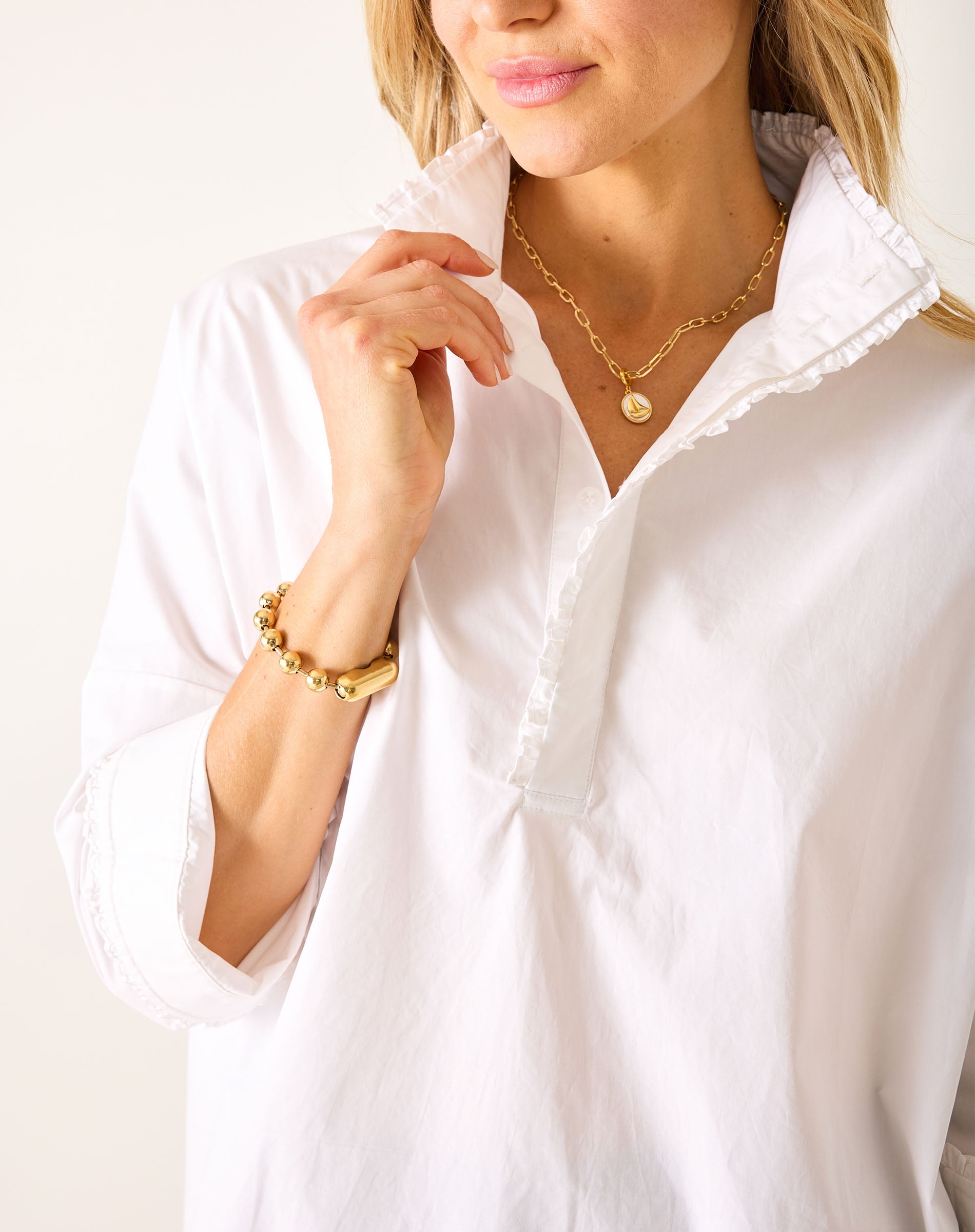 Emerson Pop Up Collar Top